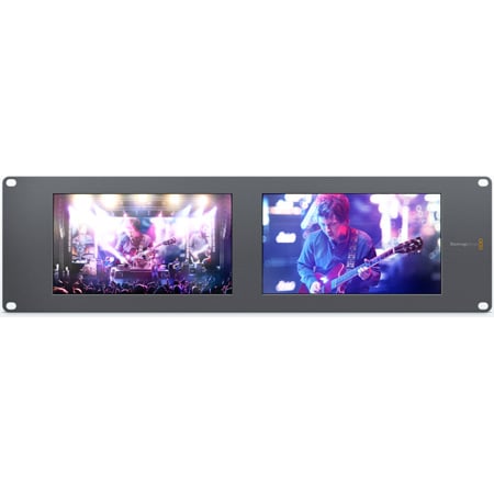 Blackmagic Design HDL-SMTVDUO2 SmartView Duo2 Dual 8 Inch Intelligent  6G-SDI Rack Monitors