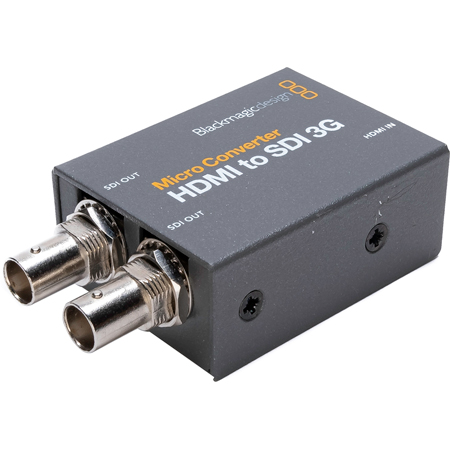 Blackmagic Design Micro Convertitore SDI A HDMI 3G - Per Monitoraggio Professionale Con LUT 3D E Alimentatore Internazionale