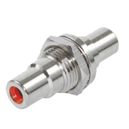 Switchcraft BPJJ02 RCA Feedthru Chassis Mount Connector - Red