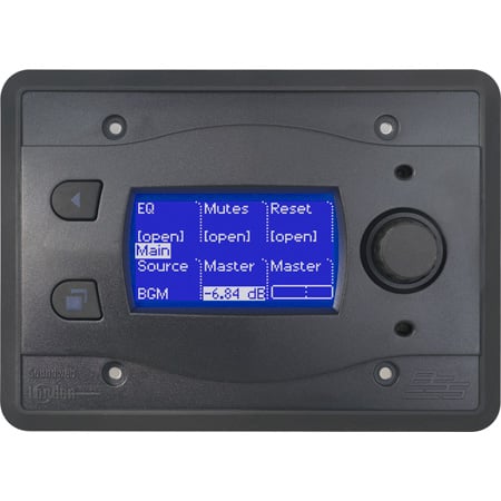 BSS Audio BLU-10-BLK Touch Screen Programmable Remote Wall Controller - Black