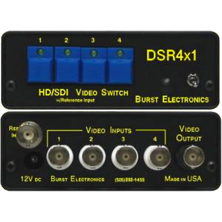 Burst DSR4X1 HD/SD SDI 4x1 Reclocking Video Switcher
