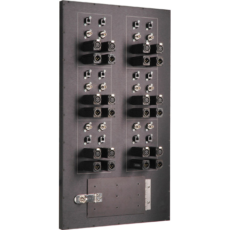 Custom 15.75 x 28 Black Anodized I/O Panel