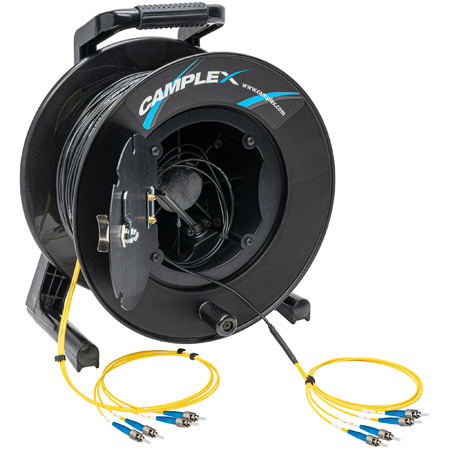 Camplex CMX-LTR04ST 4-Channel ST Single Mode Fiber Optic Snake Reel - Thumbnail 2