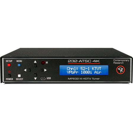 Contemporary Research 232-ATSC 4K HDTV Tuner with PS12 1.5 Power Supply & Rack Mount Kit