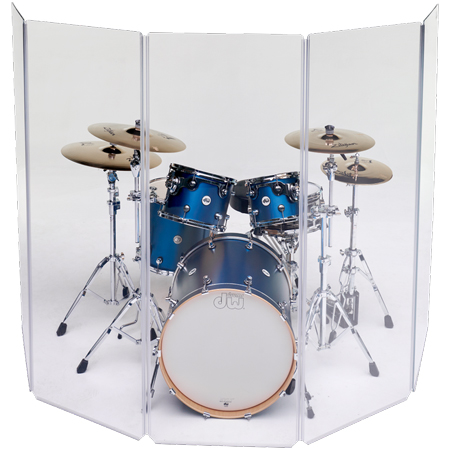 ClearSonic 5.5ft x 10ft 5 Panel Drum Acoustic Isolation Booth