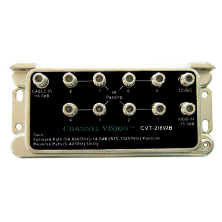 Channel Vision CVT-2/8WB 2 In x 8 Out Amplified Splitter