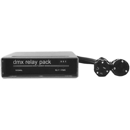 Doug Fleenor Design DMX1REL20A Single Channel DMX512 Relay Pack for up to 20A Line Voltage