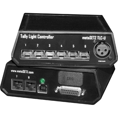 metaSETZ TLC-U 25 Universal Tally Controller - 8 Output Tally Controller for 25-pin Switchers