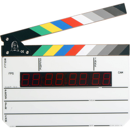 Denecke TS-3C Time Code Slate with Color Sticks (Non-Backlit)