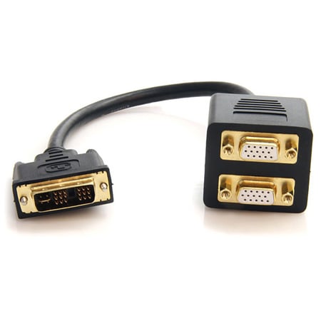 1ft HDMI Splitter Cable HDMI to 2x DVI-D - HDMI® Cables & HDMI