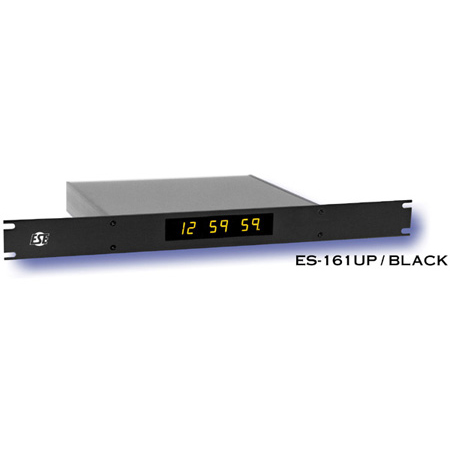 ESE .55 Rack Mount Serial Slave Clock Black Case