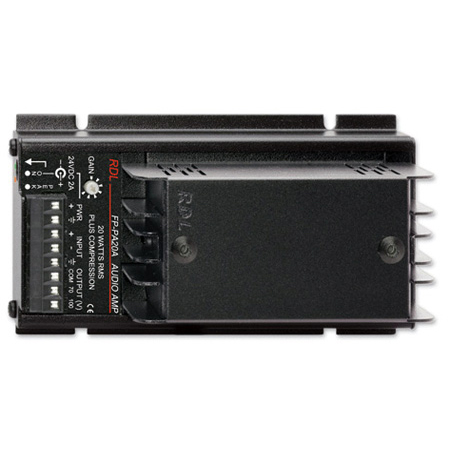 RDL FP-PA20A 20 W Mono Audio Amplifier - 70 V or 100 V