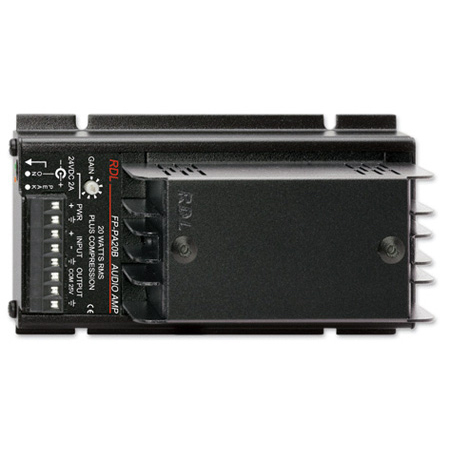 RDL FP-PA20B 20 W Mono Audio Amplifier - 25 V