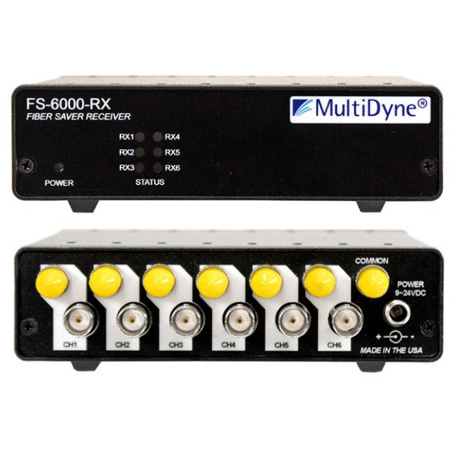 Multidyne FS-3X3-TRXB-ST 3 x 3 Ch. FiberSaver Transceiver/Remapper ST Connectors - Requires FS-3X3-TRXA-ST for Operation