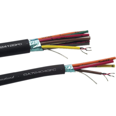 Gepco GA72402GFC Gep-Flex Multipair 24 AWG Mic or Line Level Balanced Analog Audio Cable 2-Pair Per Foot