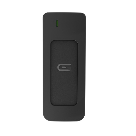 Glyph A500BLK Atom USB-C (3.1 Gen 2) / USB3.0 SSD Compatible with Thunderbolt 3 - Black 525Gb