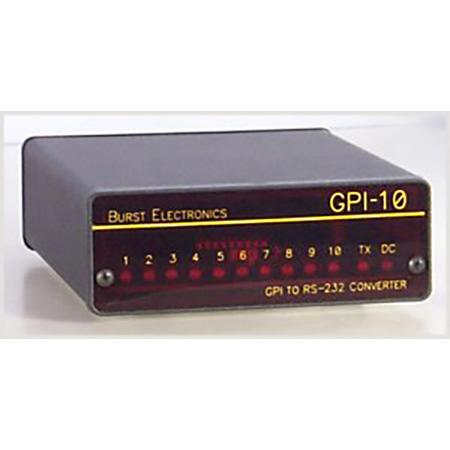 Burst GPI-10 GPI to RS232 Converter