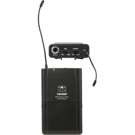 Galaxy Audio TQMBPN2 Quest 8 Belt Pack Transmitter - Frequency N2: 517.55 MHz