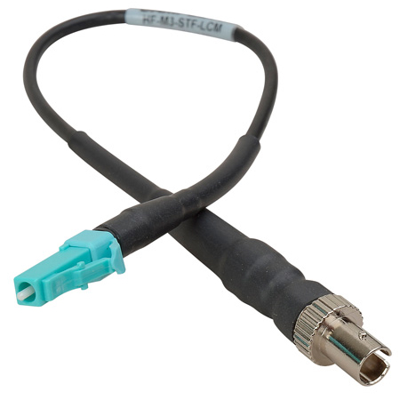 Camplex HF-M3-STF-LCM ST Female to LC Male OM3 Multimode Fiber Tactical Adapter Cable- 8 Inch