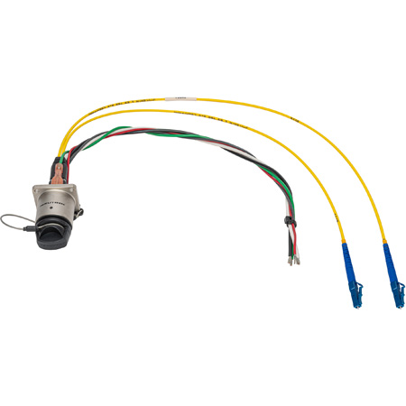 Camplex HF-NOCMBP4LC DRAGONFLY Chassis Mount to Duplex LC & Blunt Lead Internal Fiber Breakout