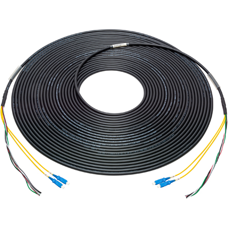 Camplex HF-STBP4 Indoor Riser SMPTE Cable with Dual ST Fiber and Blunt Power Leads - Thumbnail 4