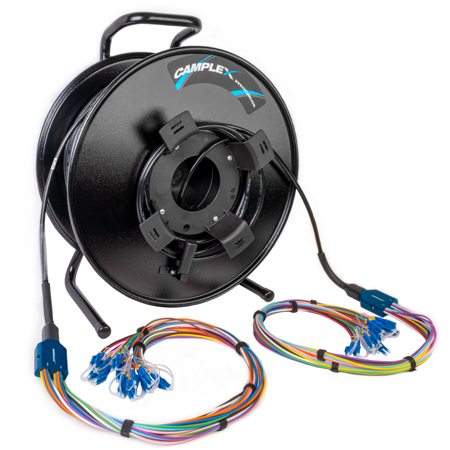 Camplex HF-TR24LC 24-Channel LC Single Mode Tactical Fiber Optic Cable ...