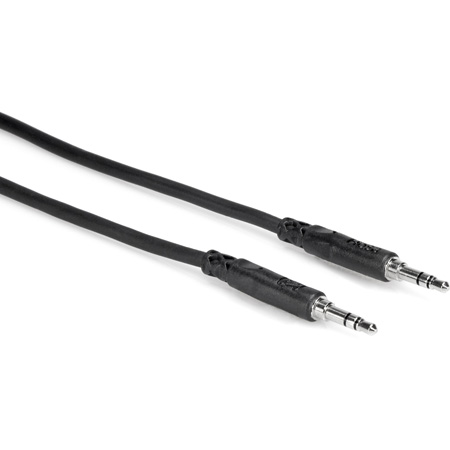 Hosa CMM-110 - Câble Audio TRS Stéréo 3,5 Mm - Noir - Pour Smartphone, PC, Lecteur MP3 - Blindage OFC, Connecteurs Nickelés