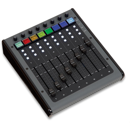 JLCooper Eclipse MXL2 Midnight  8-Fader Controller with LCD Buttons and Rotary Encoders