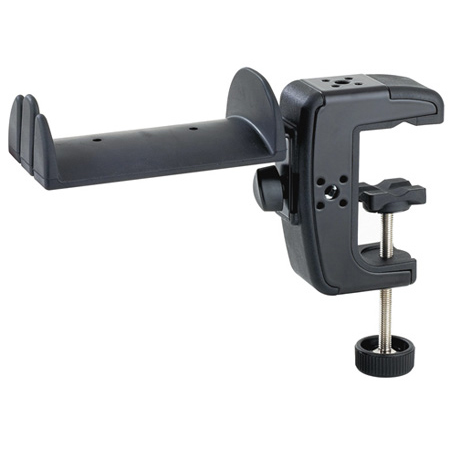 K&M 16085 Headphone Holder with Table Clamp - Black