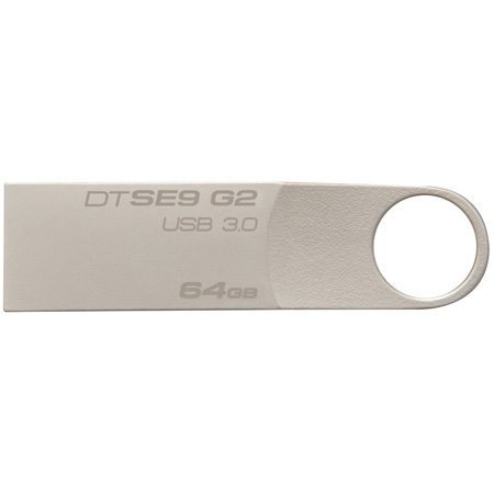 akse Vedhæftet fil reaktion Kingston Technology DTSE9G2/64GB DataTraveler SE9 G2 USB 3.0 - 64 GB -  Silver G2 Metal Casing - USB Memory Stick