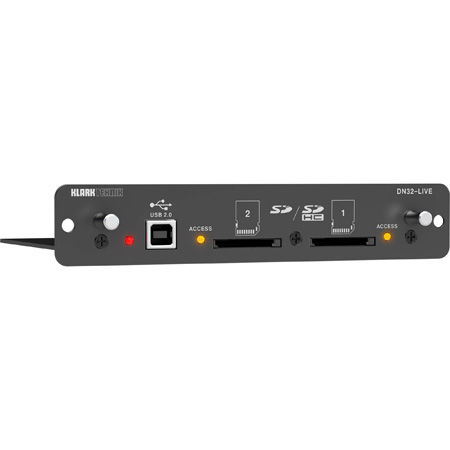 Maestro Perpetuo Él Klark Teknik DN32-LIVE SD/SDHC and USB 2.0 Expansion Module for M32/X32  Mixers