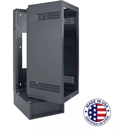 Lowell LWBR-2432 24RU Wall-Rack With 4RU Support Base / 32 Inch Deep