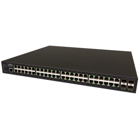 24x GbE/RJ45 and 4x 1G/10G SFP+ with 24x PoE+ L2+ Managed Ethernet Switch, Network Switch & Media Converter Manufacturer