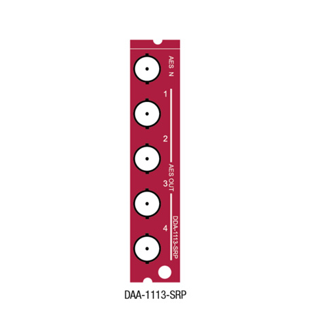 Grass Valley DDA-1113-DRP Single Rear Connector Panel 1x4