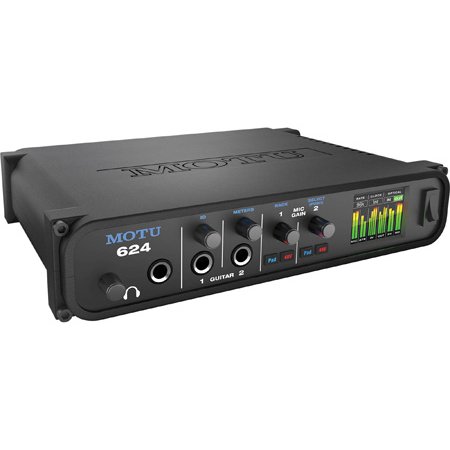 MOTU 624 Thunderbolt/USB3/AVB Ethernet Audio Interface with DSP and Mixing