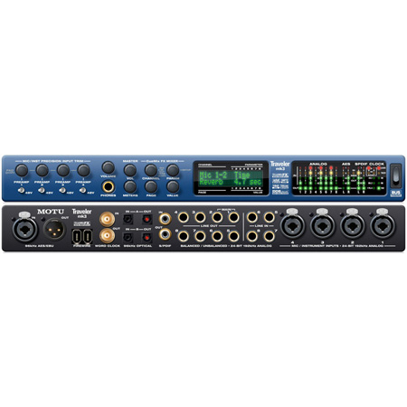 MOTU Traveler-mk3 FireWire Digital Audio Workstation - MAC and