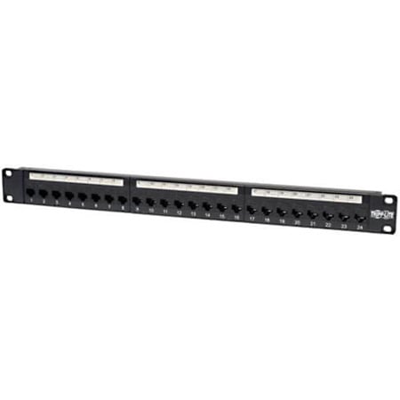 Tripp Lite N254-024 24-Port Cat6 Wall-Mount Feed-through Patch Panel