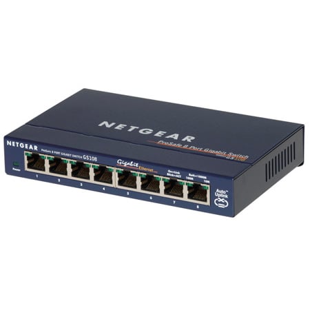 2 Port 10/100/1000Mbps RJ45 LAN CAT6 Switch for Switch