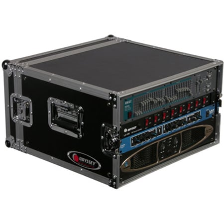 Odyssey FRAR6E 6-Space Econo Amp Rack Case