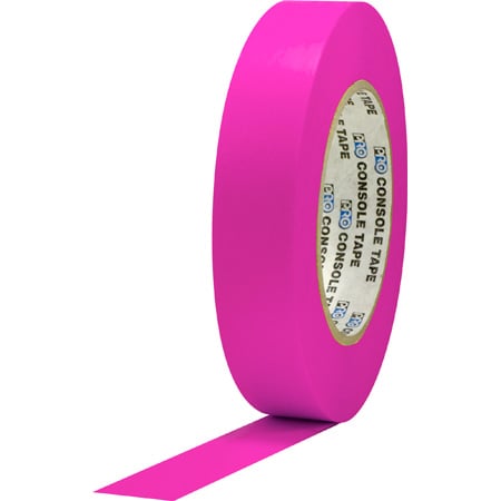 Pro-Tapes - Pro-Console Tape 1 Inch Fluorescent Pink