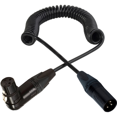 Sescom SC-CC-XLJAXLM ENG Cable Right-Angle 3-Pin XLR Female to 3-Pin XLR Male - 4 Foot Coiled
