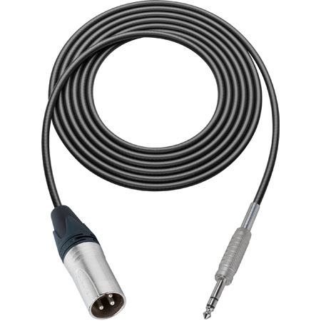 Sescom SC10XSZ Audio Cable Canare Star-Quad 3-Pin XLR Male to 1/4 TRS Balanced Male Black - 10 Foot