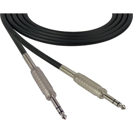 Sescom SC15SZSZ Audio Cable Canare Star-Quad 1/4 TRS Balanced Male to 1/4 TRS Balanced Male Black - 15 Foot