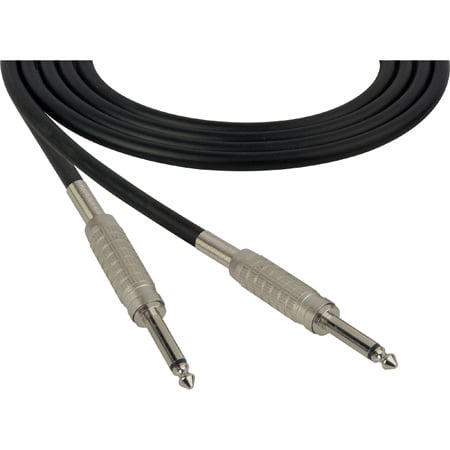 Sescom SC3SS Audio Cable Canare Star-Quad 1/4 TS Mono Male to 1/4 TS Mono Male Black - 3 Foot