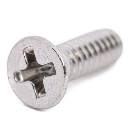 Connectronics 4-40 x 3/8 Flat Head (Countersunk) Screws for Chassis Mount Connectors - 100 Pack - Stainless Steel