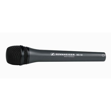 Sennheiser MD 42 Omnidirectional ENG / EFP Reporters Microphone Black