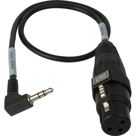 Sescom CAMCORD-MIC 3-Pin XLR Female to 3.5mm TRS Unbalanced Male Mic to DSLR Audio Input Cable - 1.5 Foot
