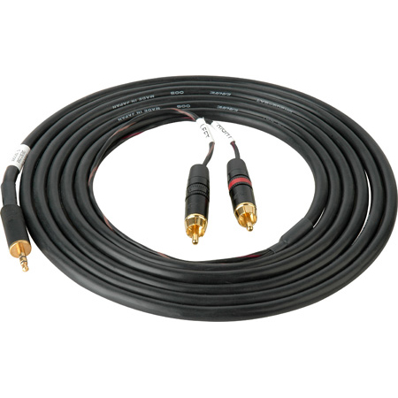 Sescom SES-IPOD-RCA10 Audio Breakout Y-Cable 3.5mm TRS Stereo Male to Dual RCA Male - 10 Foot