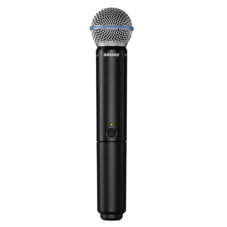 Shure SLXD2/B58 Wireless Handheld Microphone Transmitter with BETA 58A Capsule Receiver Sold Separately 