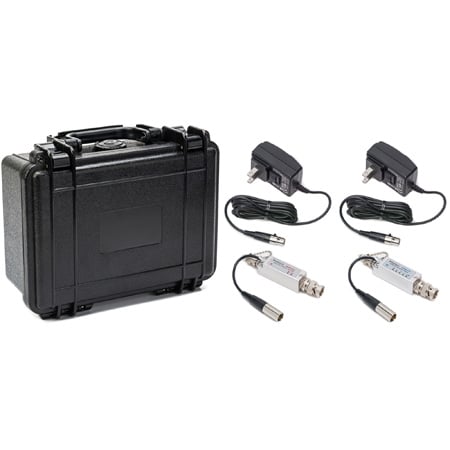 Multidyne SilverBullet Mini 3G HD/SDI Fiber Optic Link Kit - Transmitter/Receiver  & Case